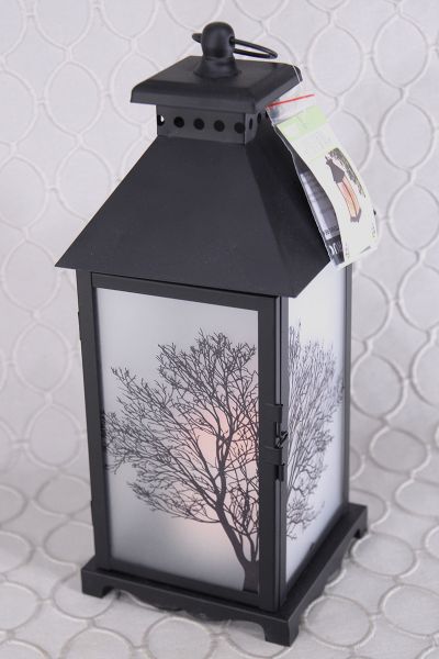 LED Lighted Metal Lantern