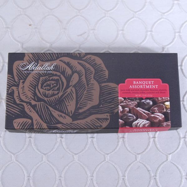 Abdallah Box Of Chocolate 1/2Lb