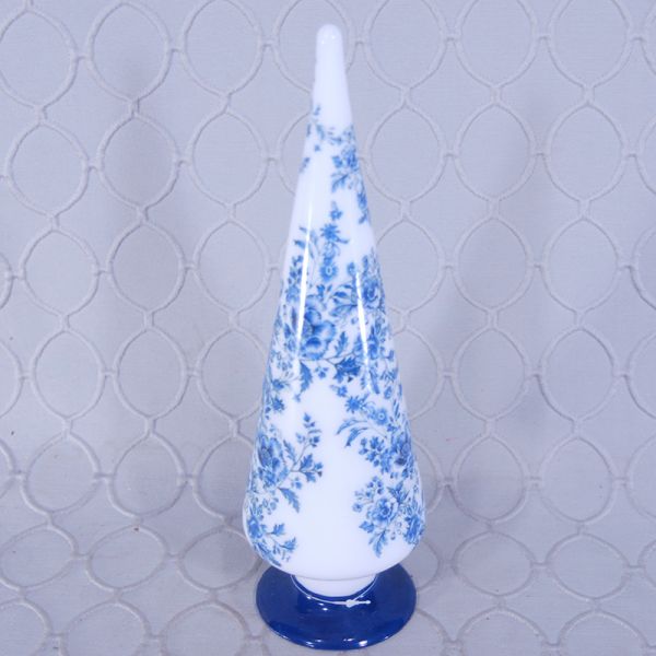 Floral Glass Cone #1826