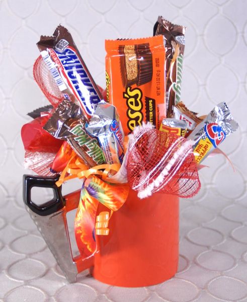 Candy Bouquet in Red Mug  #1T1469