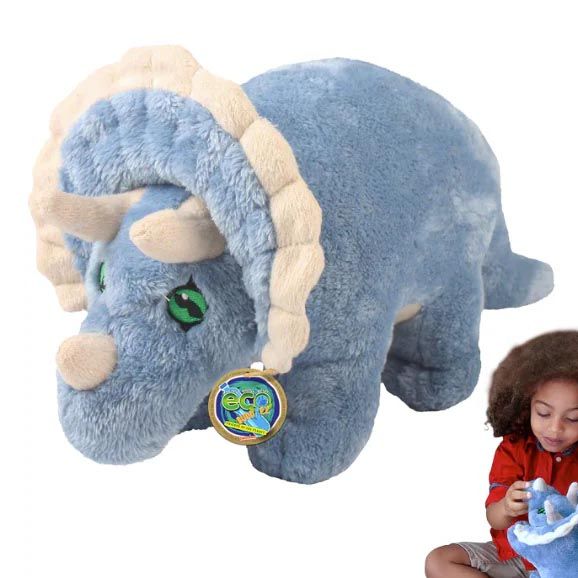 Plush Blue Triceratops Dino #PA 242