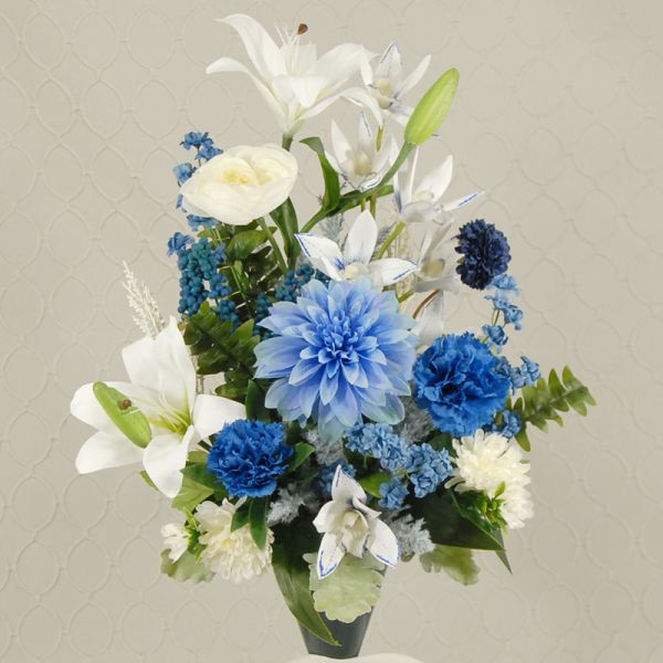 Silk Cemetery Arrangement #734