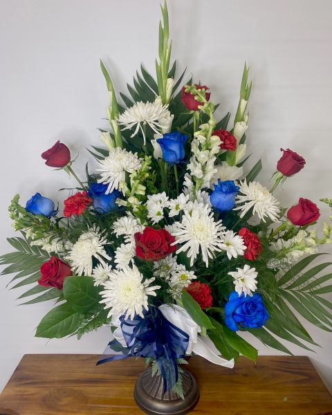 Red white & blue side arrangement #3029