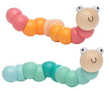 Wooden Twisty Worm 