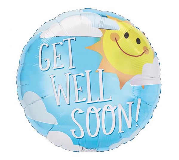 CLOUDY GET WELL SOON BALLOON 