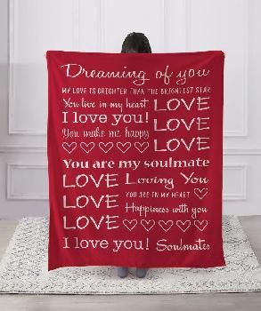 Red Love Blanket #GI1676