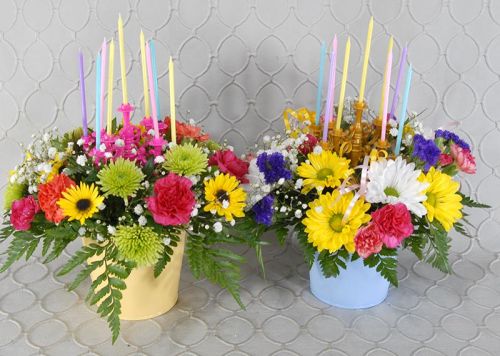 Happy Birthday Bouquet with Candles!