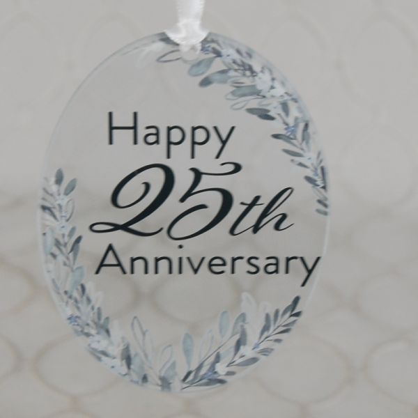 Happy 25Th Anniversary Ornament 