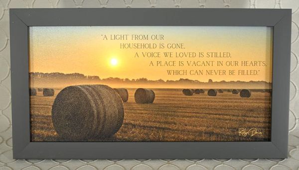 Memorial Framed Wall Hanging #GI1632