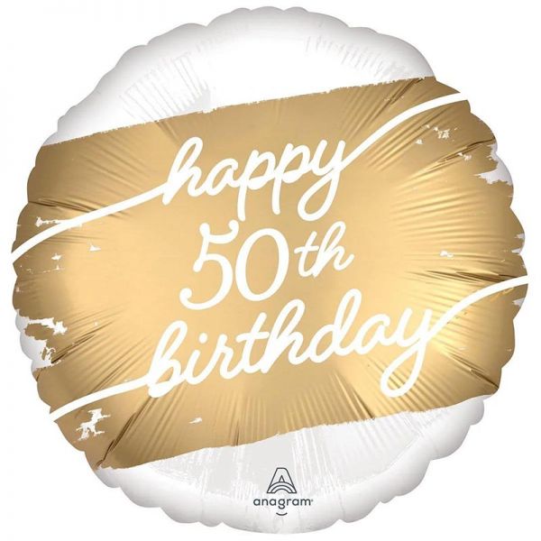 Happy 50th Birthday Balloon  #BA187