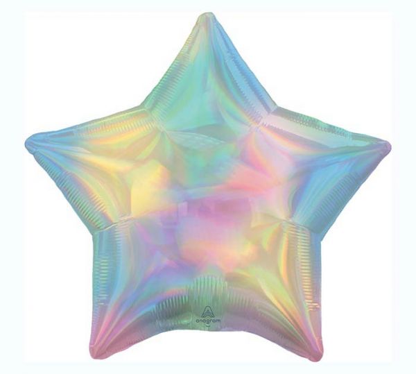 IRIDESCENT PASTEL RAINBOW STAR