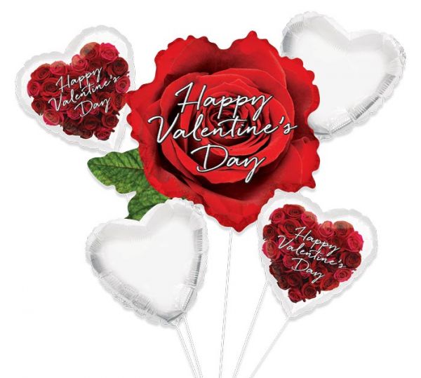 Valentine Red Rose Balloon Bouquet #160