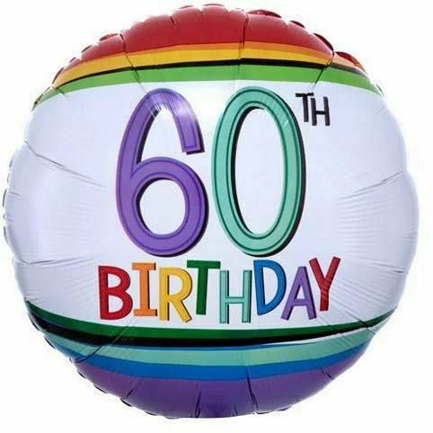 Happy 60th Birthday Balloon  #BA190