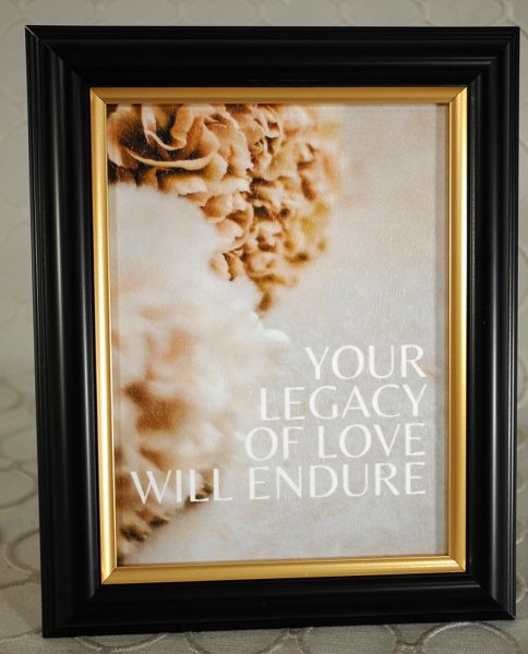 Memorial Framed Wall Hanging #GI1622