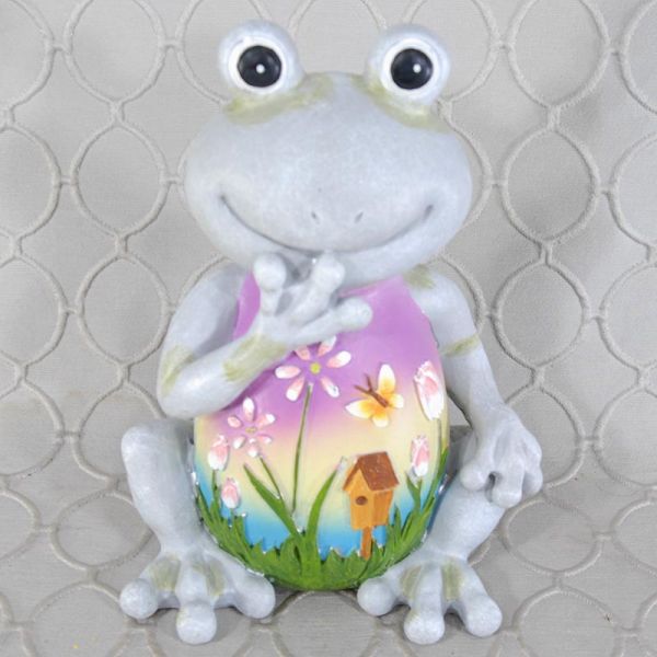 FrogFigurine Solar Light Up #1784