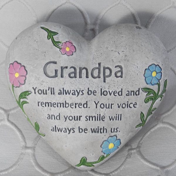 Heart Shaped Stone #1821 Grandpa