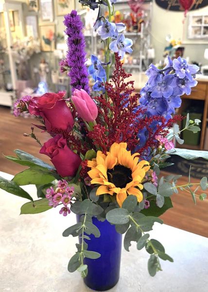 Spring Delft Blue spring Vase #2982