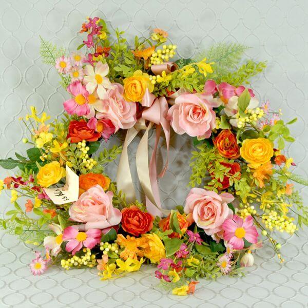 Silk Flower Wreath