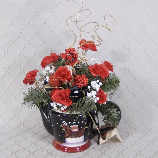 Holiday Silk Flower Arrangement #1841