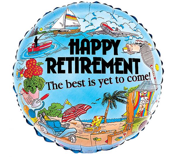 Happy Retirement Balloon  #BA174