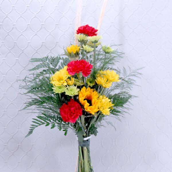 Red & Yellow Hand Tie Arrangement