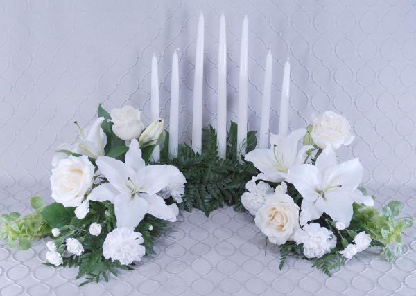 White Lily Urn Arrangement