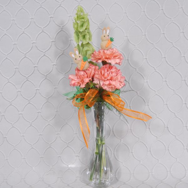 Bunny & Carrot Arrangement  #3508