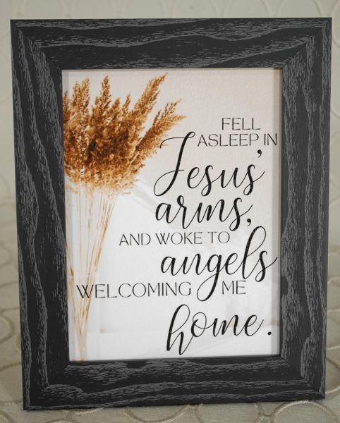 Memorial Framed Wall Hanging #GI1623