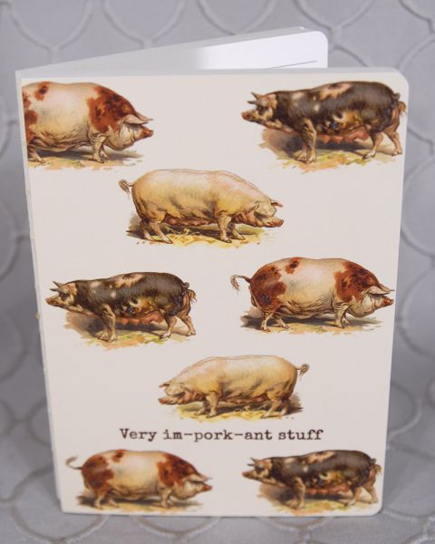 Very Im-pork-ant Stuff  Journal Book