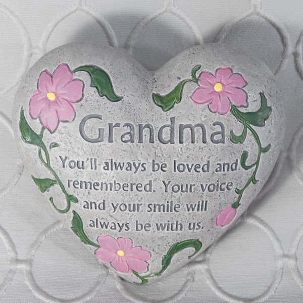 Heart Shaped Stone #1822 Grandma 