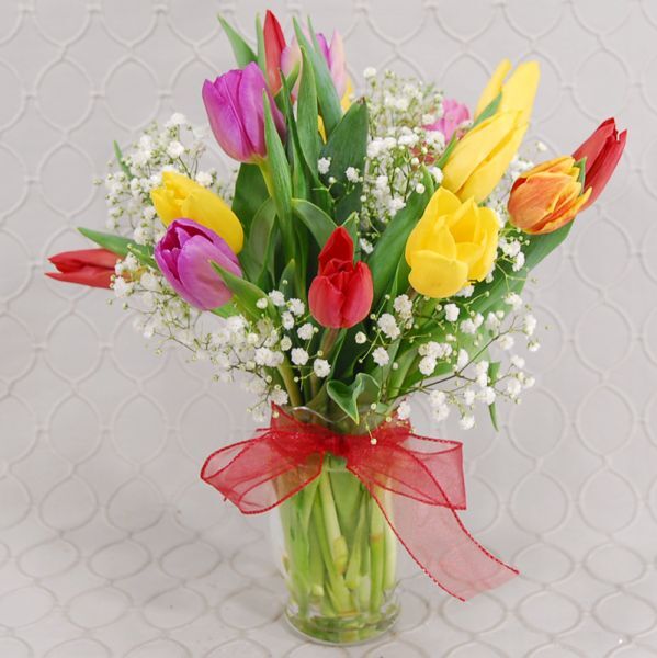 15 Tulips Special With Filler