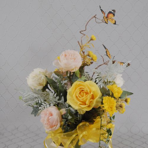 Silk Flower Hand Tie Arrangement #924