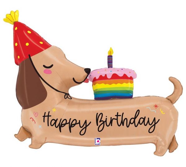 Dog Balloon, Happy Birthday  #257