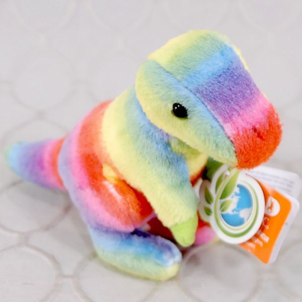 Rainbow Colored Dino Stuffed Animal :: Roberts Floral and Gifts