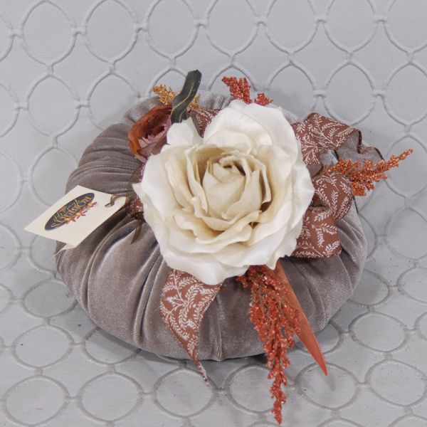 Pumpkin Pillow With Fall Decorations #1802